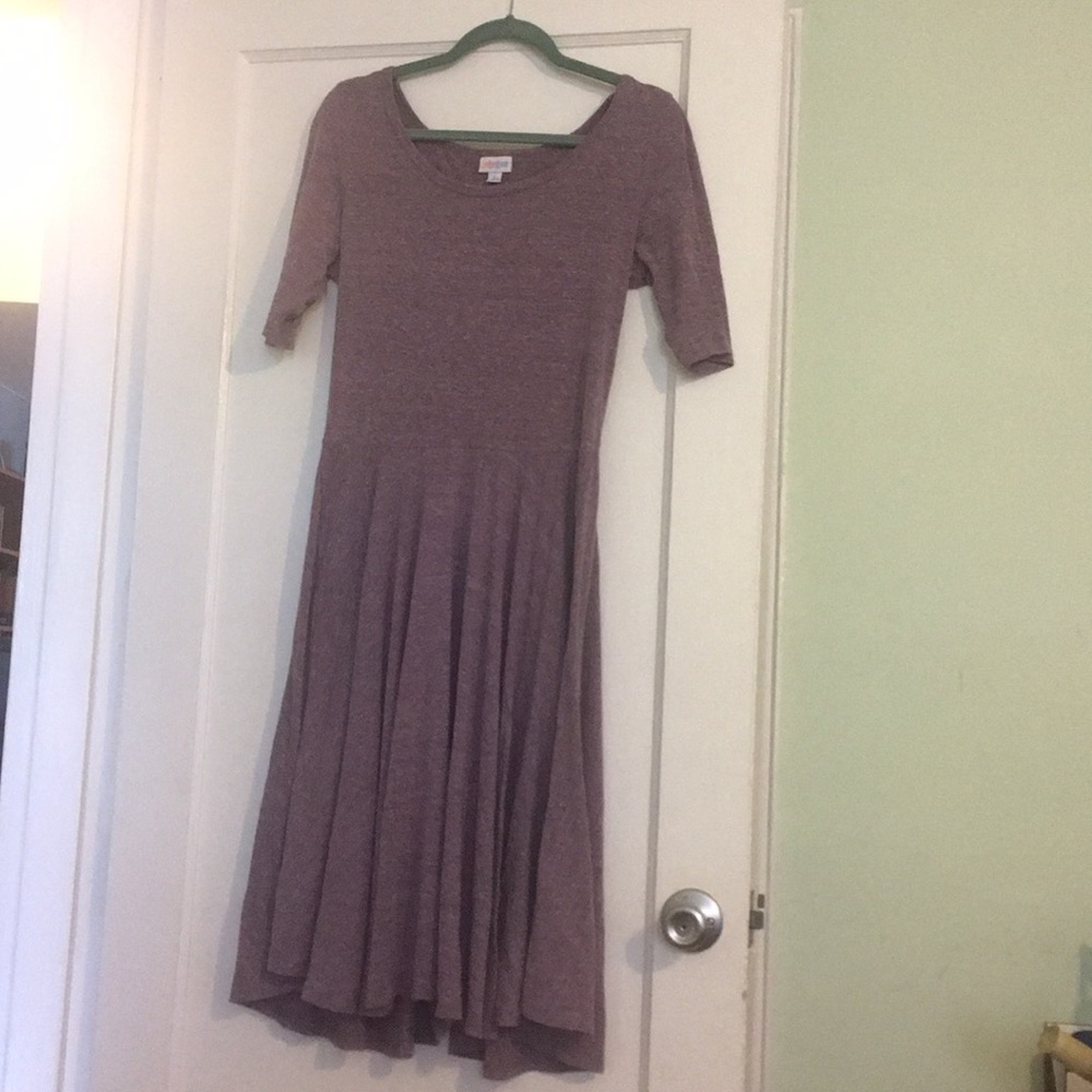 VGUC Lularoe L Nicole dress light purple.